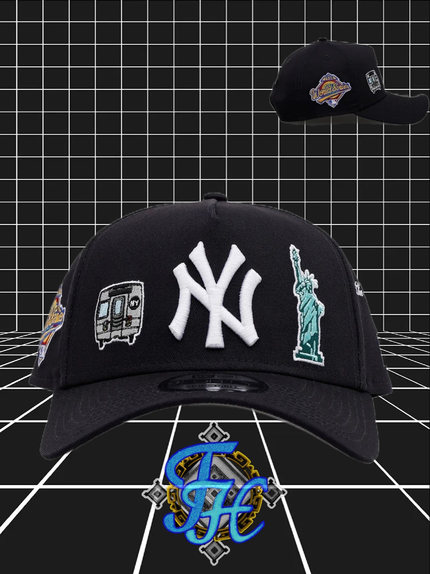 New Era New York Yankees 'City Icons'9FORTY A-Frame SnapbackNavy