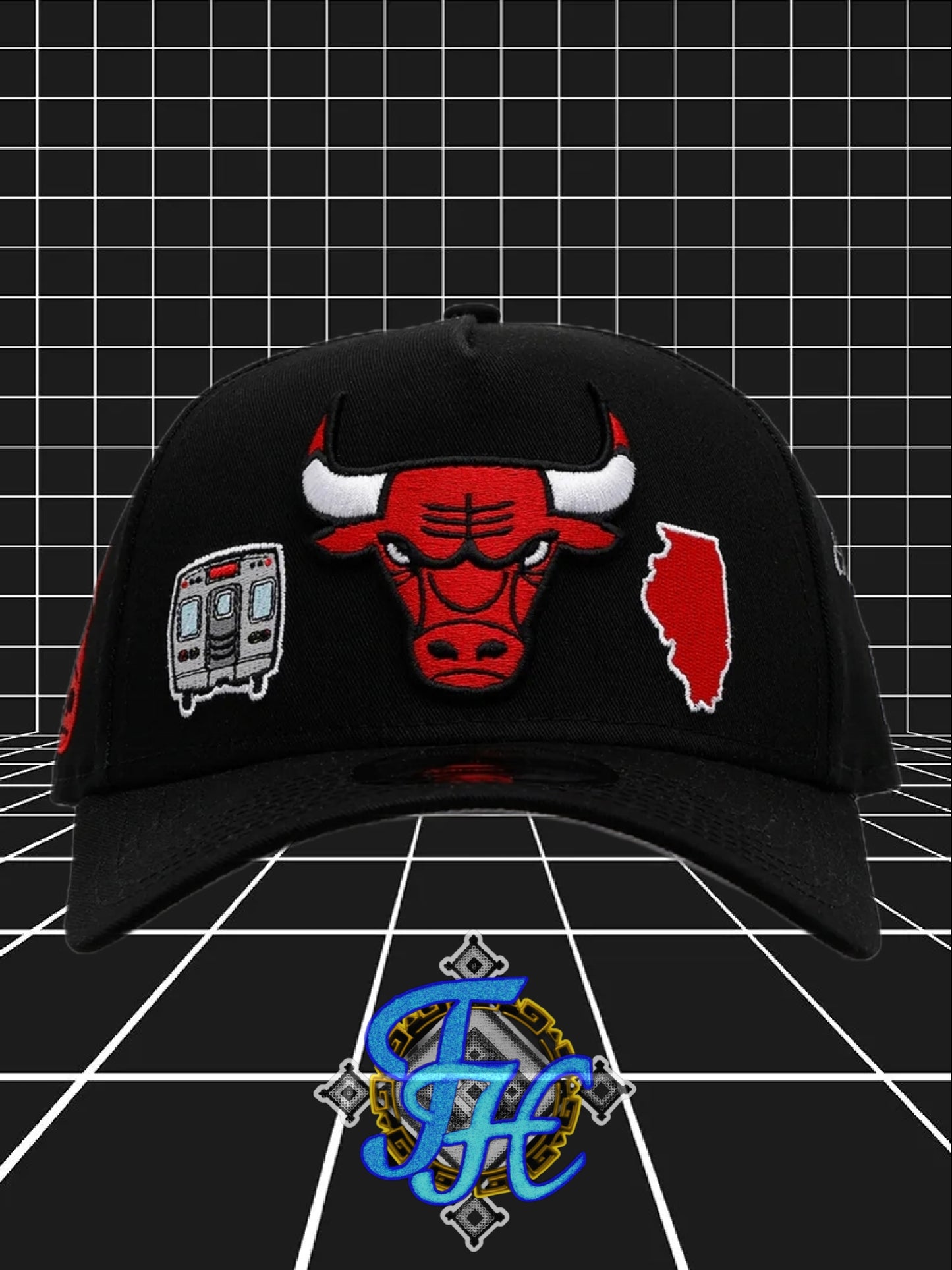 New Era Chicago Bulls'City Icons'9FORTY A-Frame Snapback Black