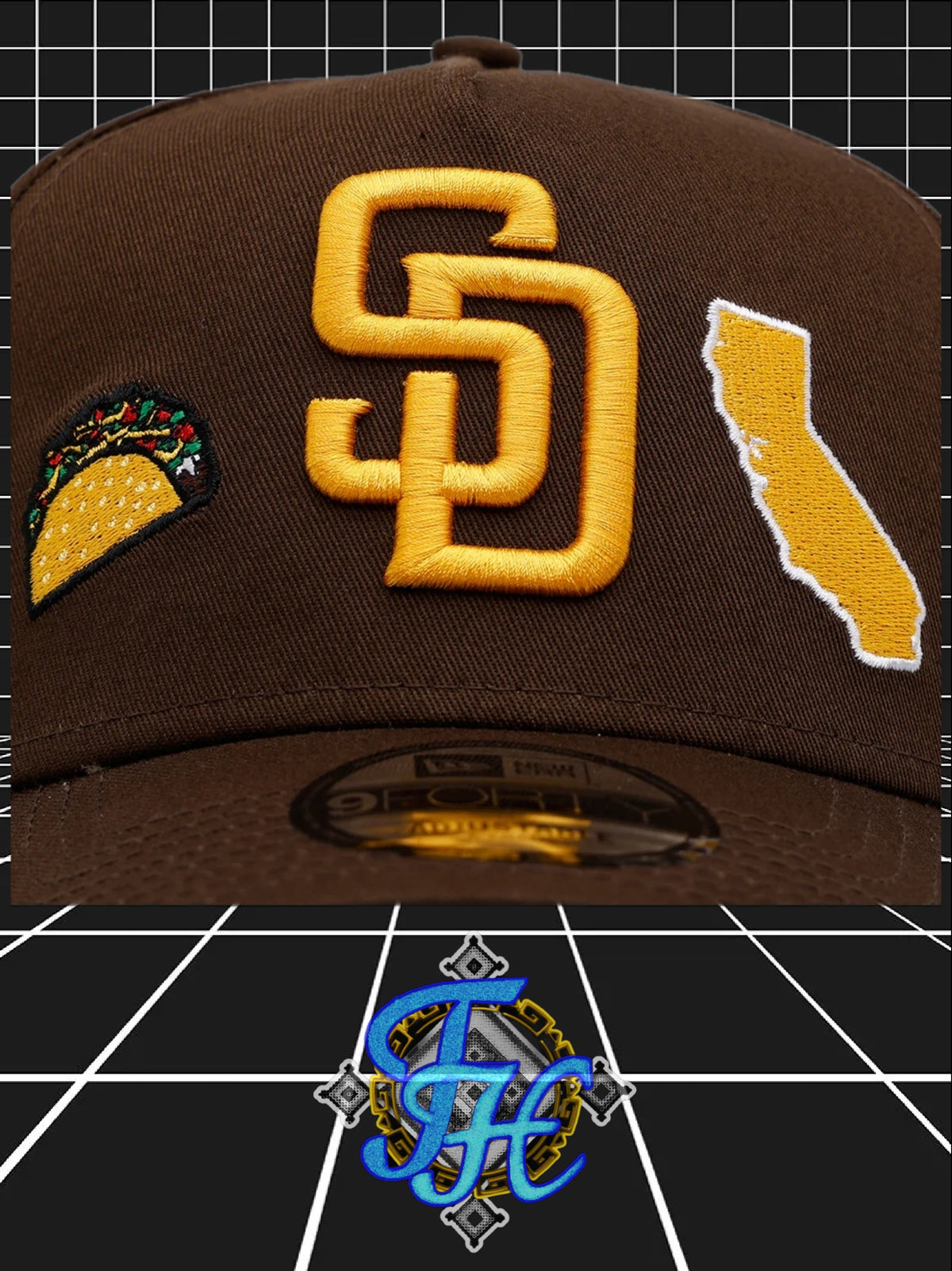 New Era San Diego Padres 'City Icons'9FORTY A-Frame Snapback Brown