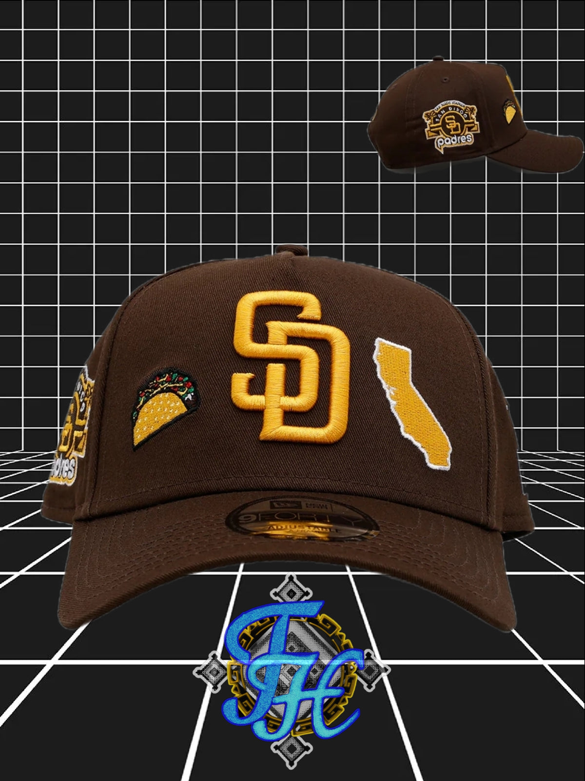 New Era San Diego Padres 'City Icons'9FORTY A-Frame Snapback Brown
